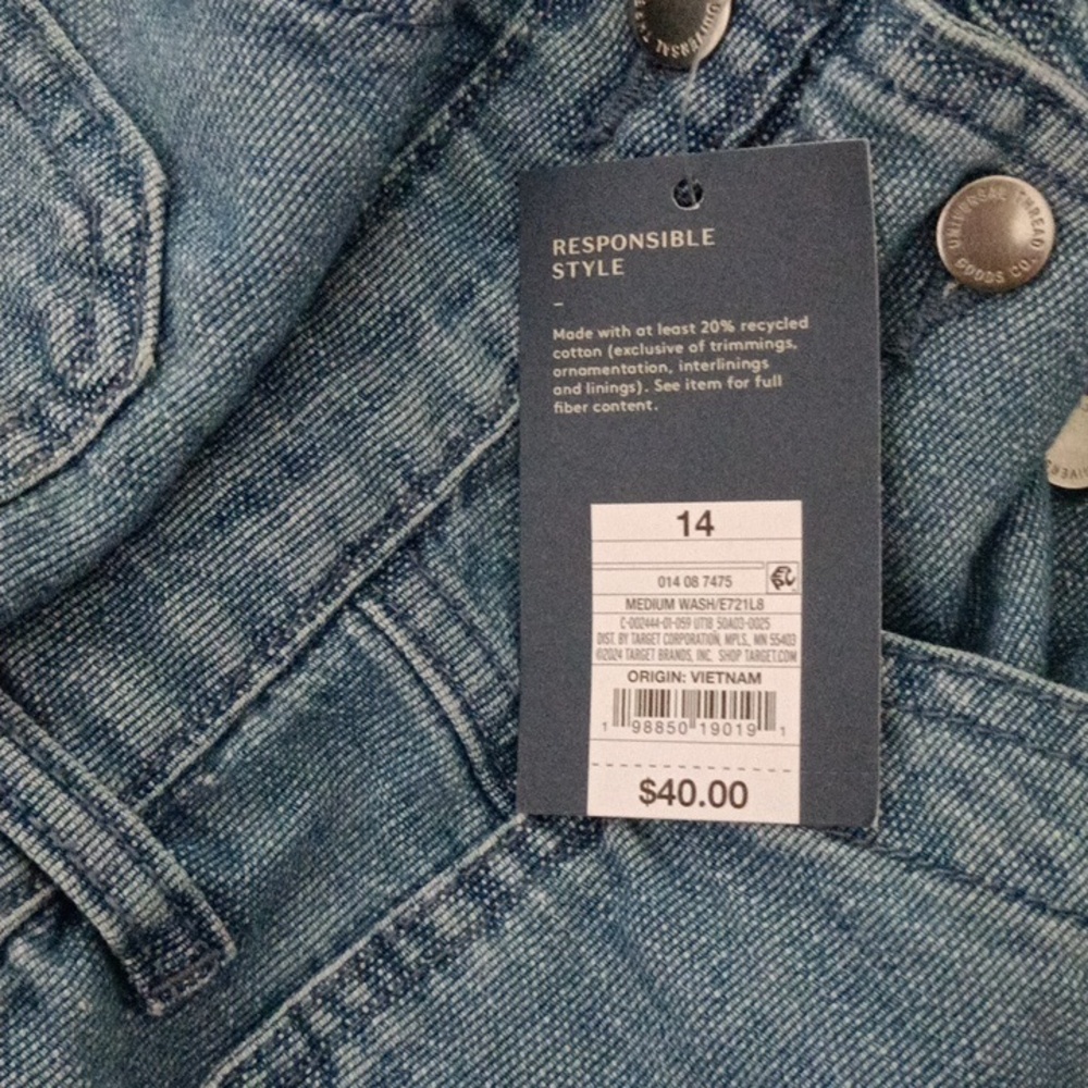 Women's Denim Utility Overalls - Universal Thread 14 - Picture 8 of 11